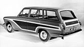 Bild: Ford Cortina Estate (1963) - Mit Holzimitat-Folie beklebt