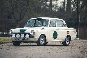 Ford Cortina GT (Mk1) Four-Door Rally Car (LHD) (1966) - als Lot 418 an der Silverstone Auctions Race Retro Versteigerung 2021