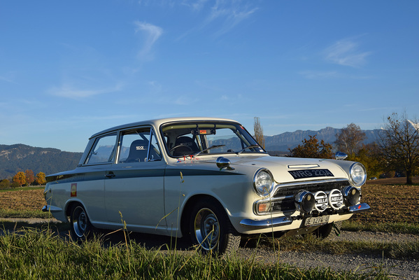 Ford Cortina Lotus Mk 1 (1963) - angeboten an der Versteigerung der Oldtimer Galerie in Toffen am 29. April 2017