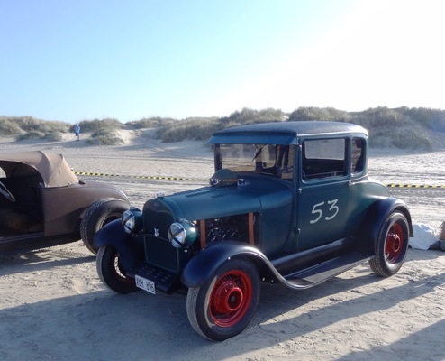 Bild: Ford Coupé von 1928 am Römö Motorfestival 2016
