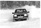 Früher Ford Escort auf Testfahrt