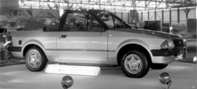 Ford Escort Cabriolet (1983) - (noch) eine Spezialkarosserie, die der Serie aber nahe steht, gebaut von Karmann - am Genfer Automobilsalon von 1983
