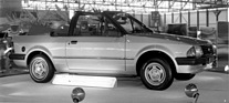 Ford Escort Cabriolet (1983) - (noch) eine Spezialkarosserie, die der Serie aber nahe steht, gebaut von Karmann - am Genfer Automobilsalon von 1983