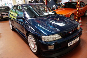 Ford Escort RS Cosworth (1995) – auf zeitgenössischen OZ-Rädern – im Museum Halle 77 in Dortmund