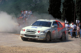 Ford Escort WRC (1997) - Carlos Sainz siegt an der Akropolis Rallye von 1997, der Cosworth war zum World-Rally-Car umgebaut worden