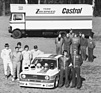 Ford Escort Zakspeed (1975) - die versammelte Zakspeed-Mannschaft 1975 nach erneutem Gewinn der DRM durch Hans Heyer