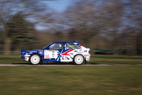 Ford Escort - auf dem Life Rallye Stage an der Race Retro 2018