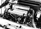 Ford Escort - mit in Zusammenarbeit zwischen Ford und Klöckner-Humboldt-Deutz entstandener 1,6-Liter-Dieselmotor - am Genfer Automobilsalon 1984