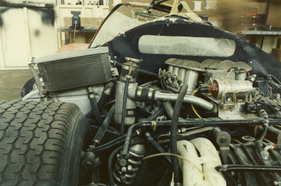 Ford F3L P68 (1968) Motoransicht eines Unfallautos