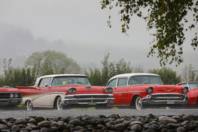 Ford Fairlane 500 Skyliner (1958) - das versenkbare Hardtop kam dann an diesem Tag wohl nicht zum Zug - am 48. FNA-Treffen in Triengen 2022