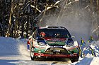 Bild: Ford Fiesta (2011) - die WRC-Variante in der Schweden Rallye 2011
