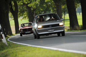 Ford Fiesta MK 1 (1980) - am fünften Tag der Creme21 2015 auf der Etappe Nürnberg-Leipzig