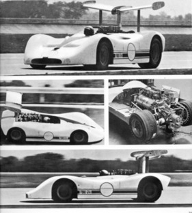 Der 7G-A wurde von Fords sogenanntem "Calliope-V8" angetrieben, der seinen Namen von den acht "Ansaug-Orgelpfeifen" erhalten hatte. Erkennbar ist der Motor an seinen breiten Ventildeckeln für den ungewöhnlichen "DOHV"-Trieb. Das Zweiganggetriebe mit Drehmomentwandler wurde ohne zu kuppeln vom Fahrer geschaltet.