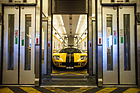 Bild: Ford GT (2005) - im Eurotunnel anlässlich einer PR-Fahrt