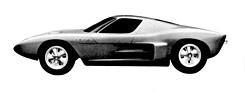 Ford GT 40 (1963) - Plastilinmodell der ersten Ford-Studie