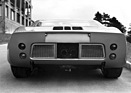 Ford GT 40 Graber (1966) - die Heckansicht unterschied sich mit Ausnahme der schöner ausgeführten Gitter über den Luftöffnungen kaum vom "Normal-"Exemplar