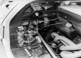 Ford GT 40 Street (1966) - ein Designer war bei der Ausgestaltung des Motorraumes nicht beteiligt