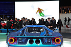 Ford GT - eindrucksvolles Heck - auf dem Genfer Automobilsalon 2015