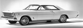 Ford Galaxie 500 hardtop (1965) - typical of the two headlights mounted one above the other