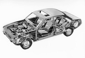 Ford Granada (1972) - Durchsichtszeichnung des grossen Ford