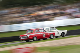 Ford Lotus Cortina Mk1 (1963) - am Start der St. Mary's Trophy - Goodwood Revival 2018