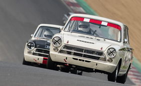 Ford Lotus Cortina - Pre 66 Touring Cars - Masters Historic Festival Brands Hatch 2018