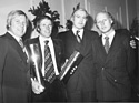 Ford-Meisterfeier 1976 - Zakowski, Heyer, Kranefuss und Vorstand Bob Lutz