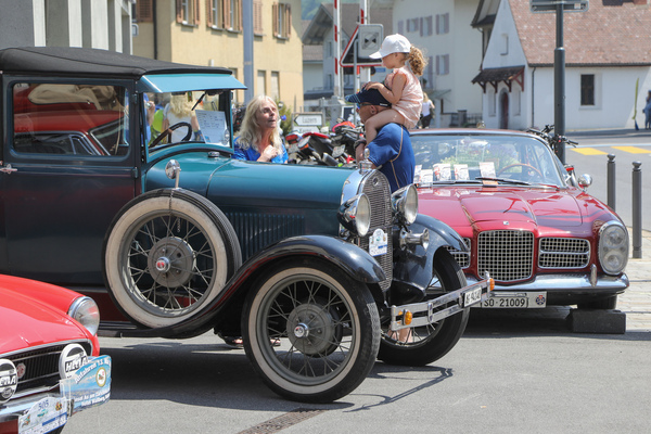 Image: Ford Model A (1928) - together with Facel Vega Facel II - Oldtimer in Obwalden (O-iO) 2023