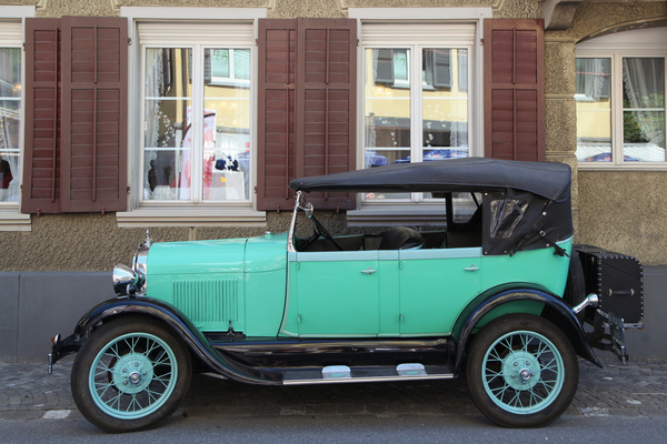 Ford Model A Double Phaeton (1929) - im Dorfkern von Sarnen - Oldtimer in Obwalden (O-iO) 2019