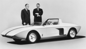 Ford Mustang (1962) - Die beiden Männer hinter dem Mustang - H L Misch, VP Engineering und Gene Bordinat, VP Styling Ford Mustang (1962) - Die beiden Männer hinter dem Mustang - H L Misch, VP Engineering und Gene Bordinat, VP Styling
