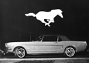 Ford Mustang (1964) - bereits am 12. April 1964 wurde der Mustang im Kursaal Bern noch vor seiner offiziellen Weltpremiere in New York präsentiert