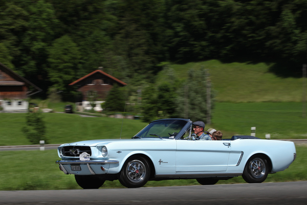 Ford Mustang (1965) - Cabrioelt am Samstagsausflug - Oldtimer in Obwalden (O-iO) 2019