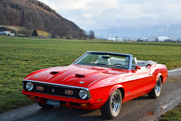 Bild: Ford Mustang 351 Convertible (1971) - als Lot 166 angeboten an der Versteigerung der Oldtimer Galerie in Toffen am 26. März 2022