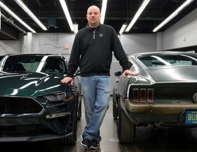 Ford Mustang 390 GT (1968) - der Besitzer Sean Kiernan des originalen und unrestaurierten Bullitt-Mustangs