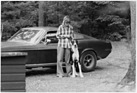 Ford Mustang 390 GT (1968) - historische Aufnahme des Wagens mit der Mutter des heutigen Besitzers