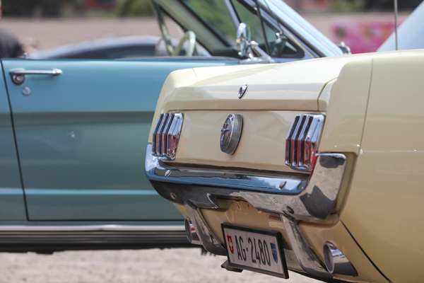 Ford Mustang Convertible (1966) - das Modelljahr lässt sich am Tankdeckel erkennen - 8. Mustang & Shelby Meeting 2024