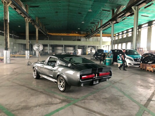 Bild: Ford Mustang Fastback (1967) – Nachbau des Shelby GT-500 "Eleanor", gepflegt von Motorex – Schönes Heck