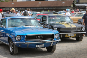 Ford Mustang Fastback 2+2 (1968) - neben einem Shelby GT 350-H, oder einem entsprechend umgebauten Fastback-Mustang - 8. Mustang & Shelby Meeting 2024 Ford Mustang Fastback 2+2 (1968) - neben einem Shelby GT 350-H, oder einem entsprechend umgebauten Fastback-Mustang - 8. Mustang & Shelby Meeting 2024