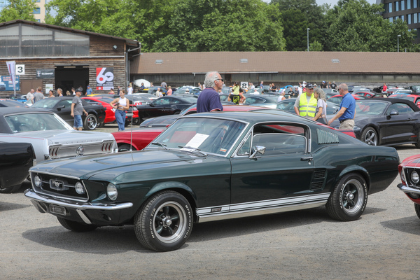 Ford Mustang GTA Fastback 2+2 (1967) - mit dem 390-Kubikzoll-V8. War angeblich früher einmal in ein Drogendelikt involviert - 8. Mustang & Shelby Meeting 2024