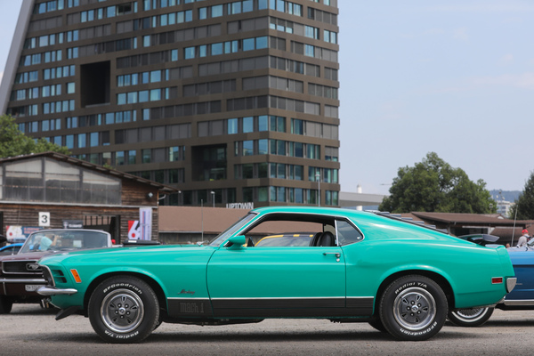 Ford Mustang Mach 1 (1970) - in der Schreifarbe "Grabber Green" - 8. Mustang & Shelby Meeting 2024