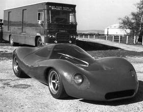 Erste Bilder vom Ford P68 in Goodwood 1968, kurz vor den allerersten Testfahrten