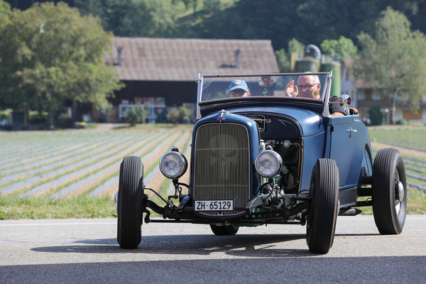 Ford Roadster (1929) - wie es sich für einen klassischen Hot Rod gehört mit der Kühlermaske des '32er Modells - Lägern Classic 2024