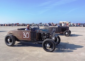 Ford Roadster von 1930 am Start am Römö Motorfestival 2016
