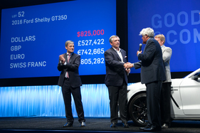 Ford Shelby GT350 (2016) - Jay Leno versteigerte den Wagen für das Achtfache des Schätzwerts zu einem guten Zweck - Lot 052 an der Gooding Pebble Beach Auction 2015