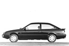 Ford Sierra XR 4x4 (1985) - mit Allradantrieb und in Wagenfarbe lackierten Stossfängern, die Scheibenunterteilung hinter der A-Säule ist verschwunden