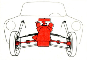 Ford Taunus 12 M (1962) - bewährte Konstruktion - Frontantrieb mit Querblattfedern Ford Taunus 12 M (1962) - bewährte Konstruktion - Frontantrieb mit Querblattfedern