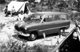 Ford Taunus 12M (1954) - als Kombi beim Camping