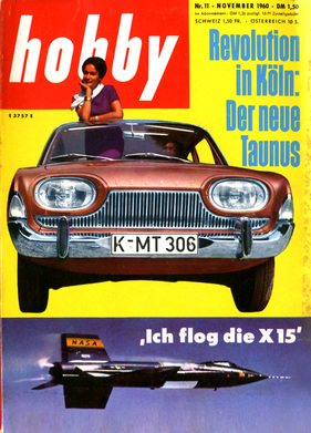 Ford Taunus 17M (1960) - auf dem Titelblatt von 'hobby'