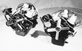 Ford Taunus 20M (1965) - the new two-liter V6 next to the V4 of the 17M