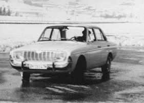 Ford Taunus 20M TS (1965) - during winter tests at the Lignières driving center
